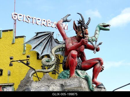 Ghost train in the Prater amusement park - Vienna-stock-foto