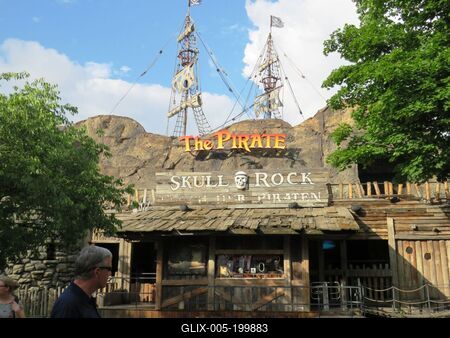 The pirate pavilion in the Prater amusement park - Vienna-stock-foto