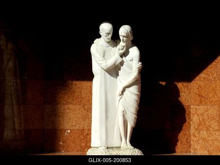 the Divine Saint John is Proclaiming - Statue - Budapest-stock-foto