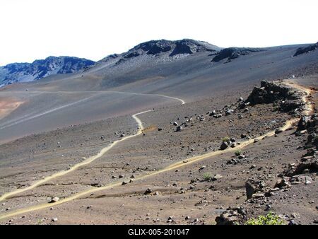 The interior of Haleakala Crate - Maui - Hawaii - Islands - Nature-stock-foto