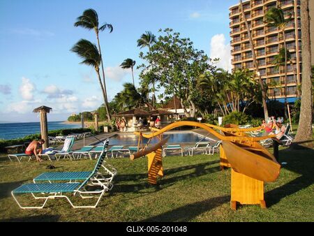 Lahaina Resort - Maui - Hawaii Islands - Tourism-stock-foto