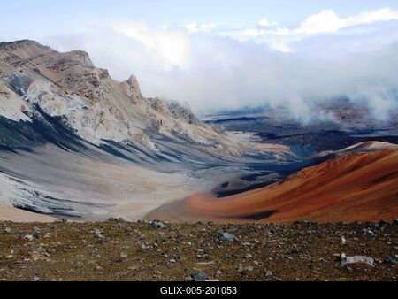 The interior of Haleakala Crater on the island of Maui - Hawaii Islands - USA - Nature-stock-foto