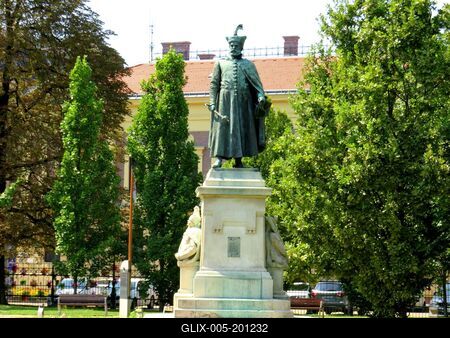 Hungarian Stateman István Bocskai - Statue - Debrecen-stock-foto