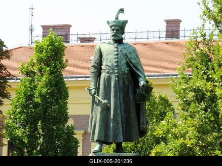 Hungarian statesman István Bocskai - Debrecen - Statue-stock-foto