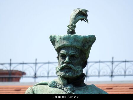 Hungarian statesman István Bocskai -Statue - Debrecen-stock-foto