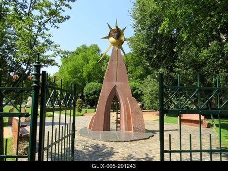Monument to the Reformtion - Debrecen - Hungary-stock-foto