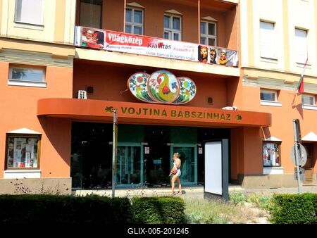 The Vojtina puppet theater in Debrecen - Hungary-stock-foto