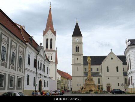Veszprém - Castle district - View - Hungary-stock-foto