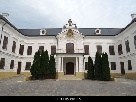 The archbishop's palace in Veszprém - Hungary-stock-foto