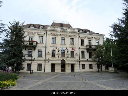 The City Hall of Veszprém - Hungary-stock-foto