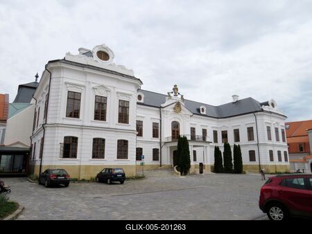 The archbishop's palace in Veszprém - Hungary-stock-foto