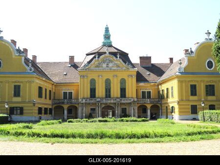 Castle - Nagytétény - Budapest - Villa Rustica-stock-foto