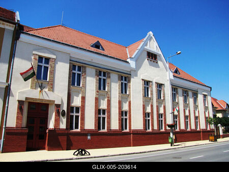 Mezőkövesd - City Court - Hungary-stock-foto
