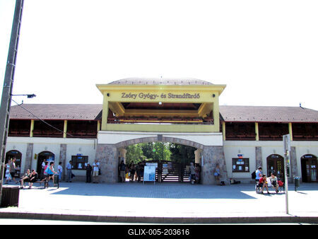 The Zsóry Spa and Beach Spa. - Mezőkövesd - Hungary-stock-foto