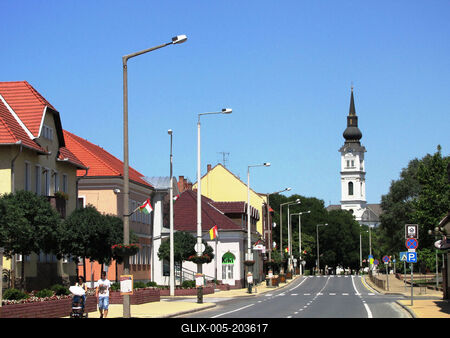 Mezőkövesd - City Center - Hungary-stock-foto