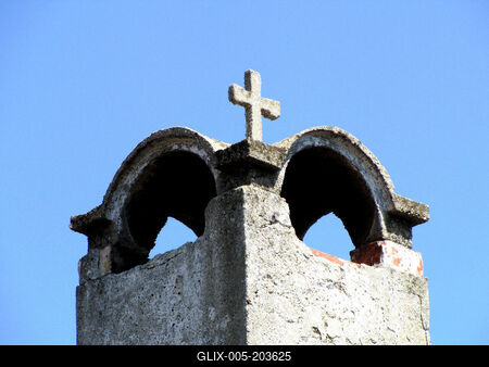 Mezőkövesd - Chimney with cross - Hungary-stock-foto