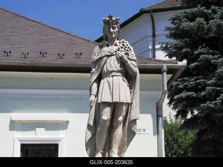 Mezőkövesd - Statue of Saint Imre - Hungary-stock-foto