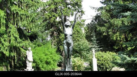 Rising Sunbeam statue - Bory Castle - Hungary-stock-foto