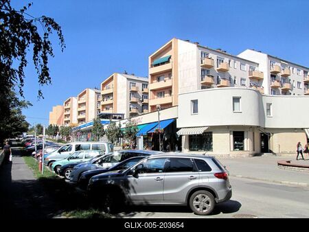 Várpalota - City view - Hungary-stock-foto