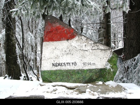 Hungary's highest point - Kékestető - Mátra-stock-foto