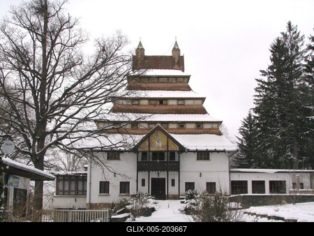 Pagoda - Mátraháza - Hungary-stock-foto