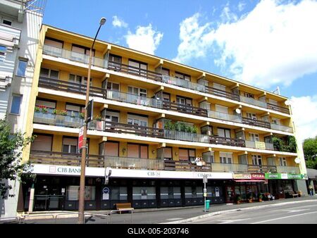 Residential building - Nagykanizsa - Hungary-stock-foto