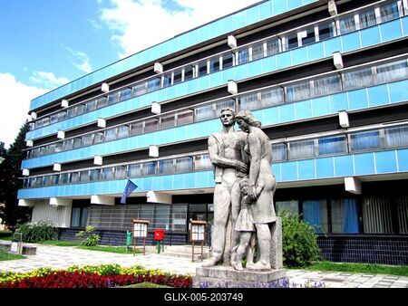 The mayor's office of Nagykanizsa - Hungary-stock-foto