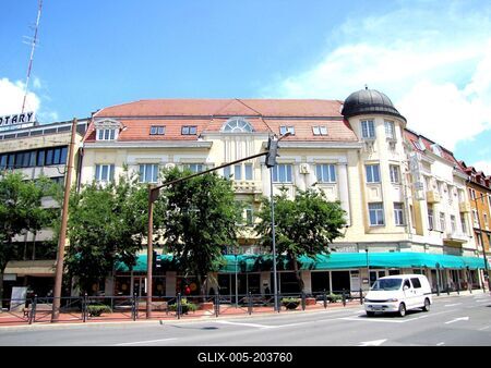 Central Hotel - Nagykanizsa - Hungary-stock-foto