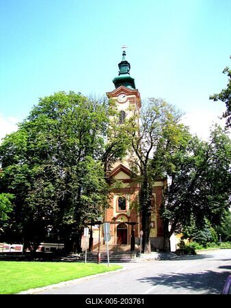 Nagykanizsa - Upper Church - Hungary-stock-foto