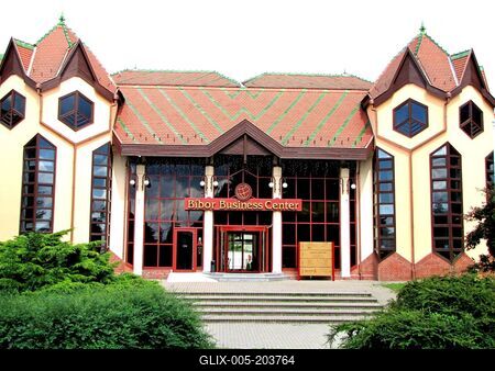 The Bíbor shopping center in Nagykanizsa - Hungary-stock-foto