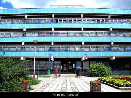 The mayor's office of Nagykanizsa - Hungary-stock-foto