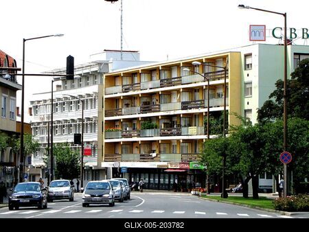 Nagykanizsa - City Center - Hungary-stock-foto