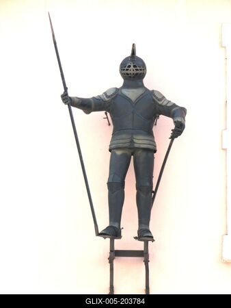 Nagykanizsa - Building decoration of Vasember House - Hungary-stock-foto