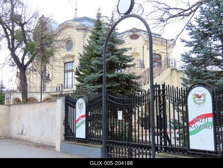 The Officer Casino is in the Stefánia Palace - Budapest-stock-foto