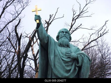 Statue of Bishop St. Gellért - Budapest-stock-foto