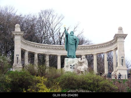 Statue of Bishop St. Gellért - Budapest-stock-foto