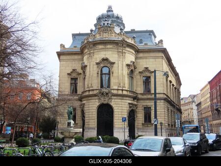 The Lőrinc Szabó National Library - Budapest-stock-foto