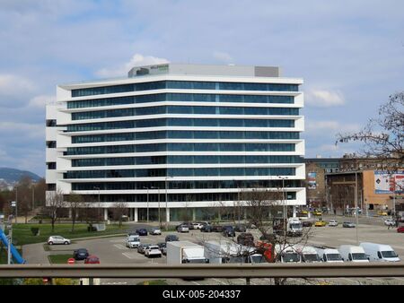 Budapest - MIllennium Gardens office building-stock-foto