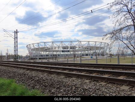 Budapest - National Athletic Center - Stadion - Sport-stock-foto