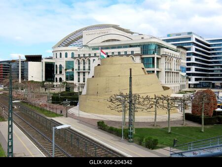 National Theatre - Hungary - Budapest-stock-foto
