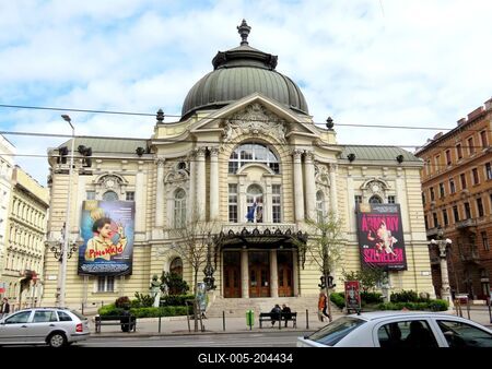 The Vígszínház theater - Budapest-stock-foto