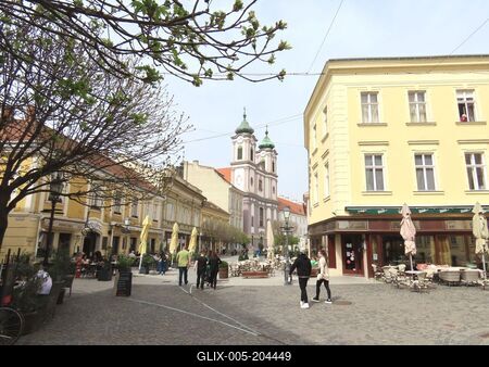 Székesfehérvár - Downtown - Hungary-stock-foto