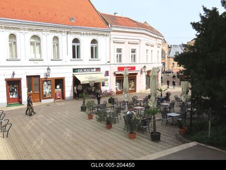 Székesfehérvár - Downtown detail - Hungary-stock-foto
