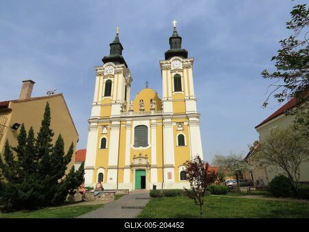Neepomuk St. John Cistercian Church of Our Lady - Hungary - Székesfehérvár-stock-foto