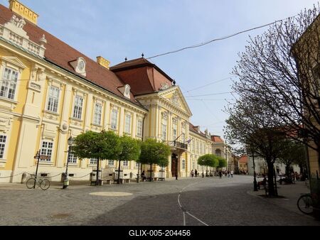 Bishop palace - Székesfehérvár - Hungary-stock-foto