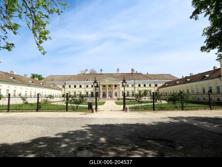 Csákvár - Esterházy castle - Hospital - Hungary-stock-foto