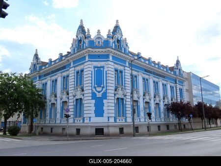 Hungarian State Tresery - Békéscsaba-stock-foto