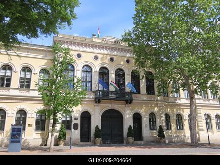 Békéscsaba - City Hall - Hungary _ Ybl Miklós-stock-foto