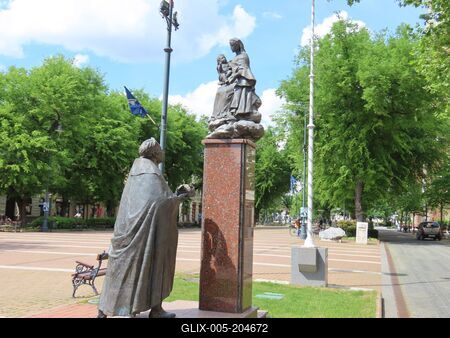 Statue of St. István - Founder of  the Hungarian State-stock-foto