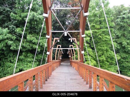 Szarvas - Wooden bridge - Hungary - Nature-stock-foto